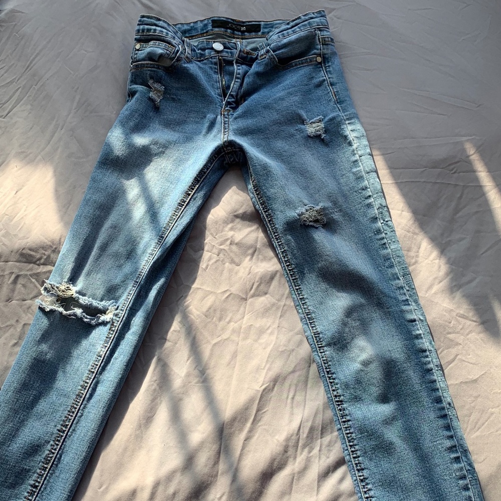 Joe's skinny ripped jeans